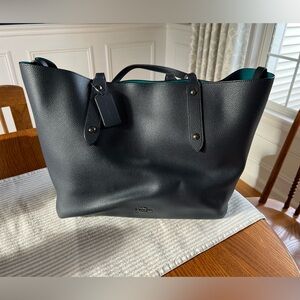 Coach navy blue shoulder bag